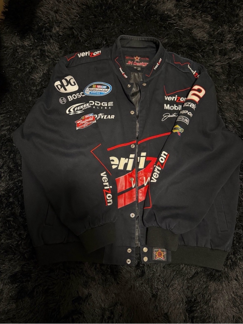 Jeff Hamilton Verizon Black
Racing Team Jacket